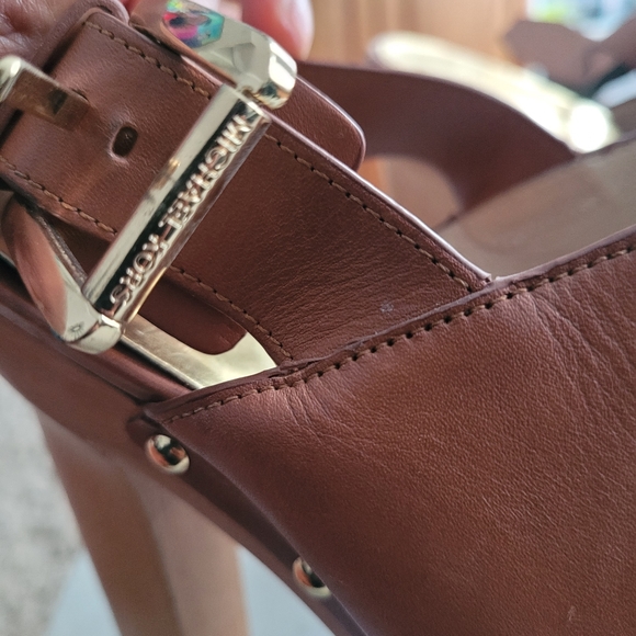 Micheal kors camel leather sling back clog heel - Picture 2 of 4